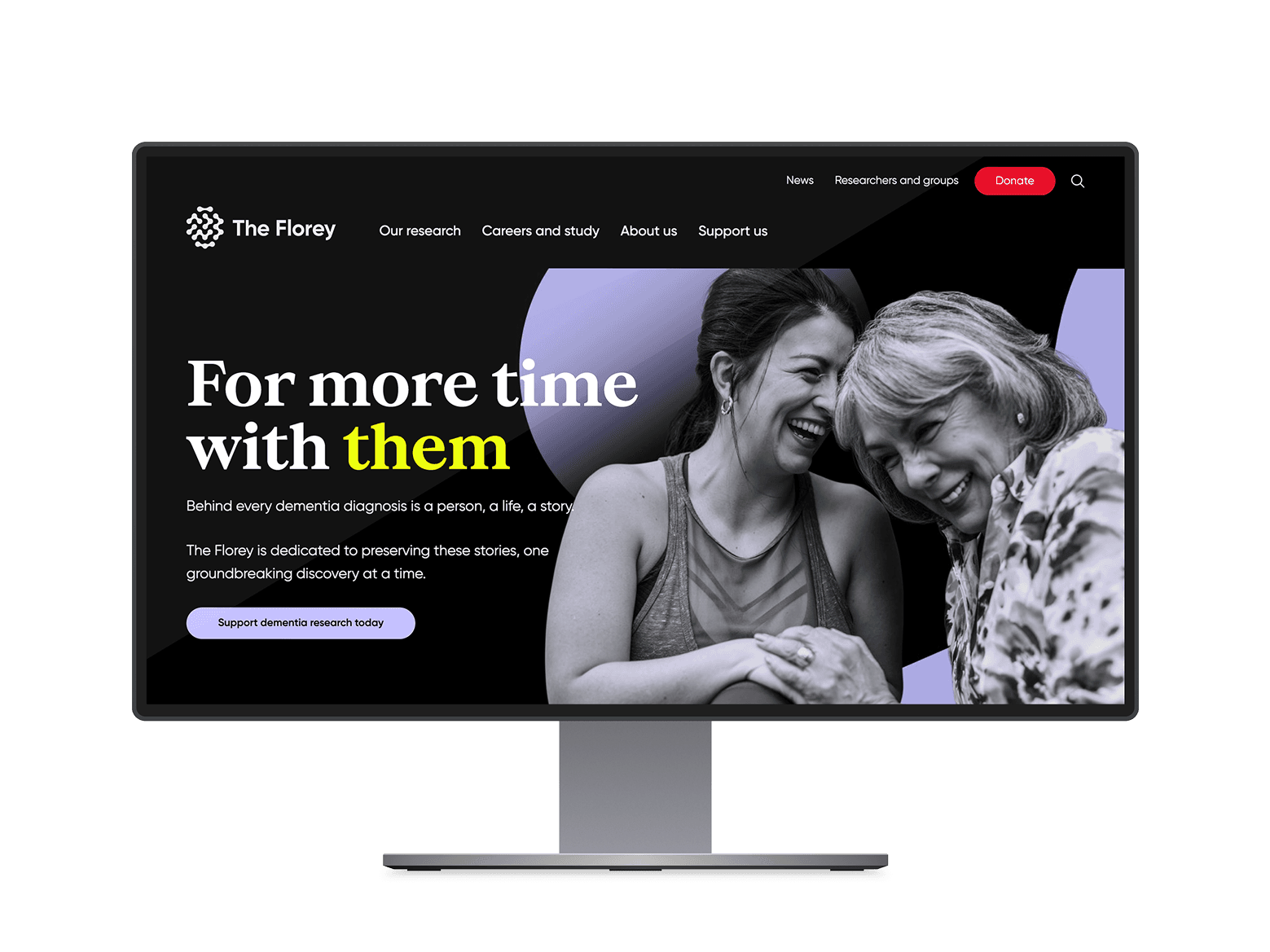 Screenshot of the The Florey website
by Spark Digital Agency