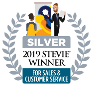 2019 Silver Stevie for Sales & Customer Service