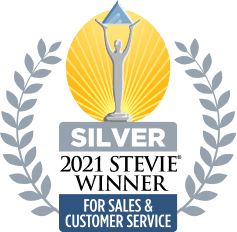 2021 Silver Stevie for Sales & Customer Service