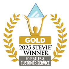 2025 Gold Stevie for Sales & Customer Service