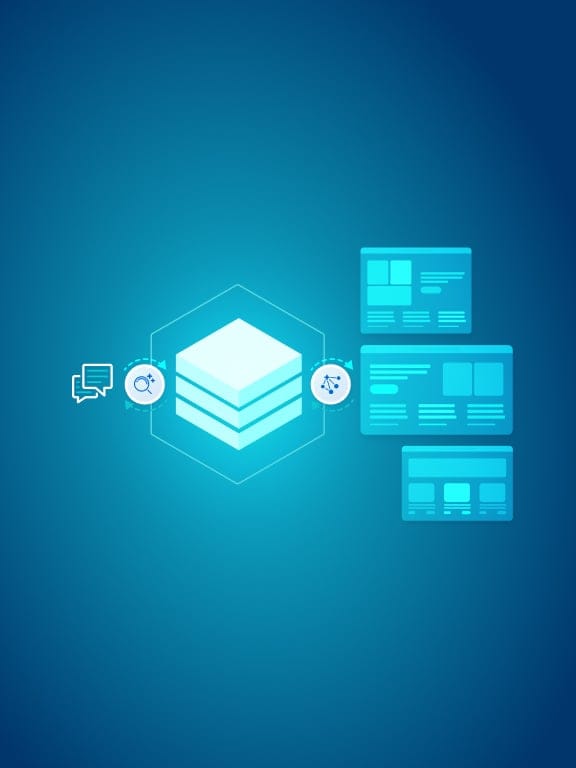 Illustration of a server connecting to website pages